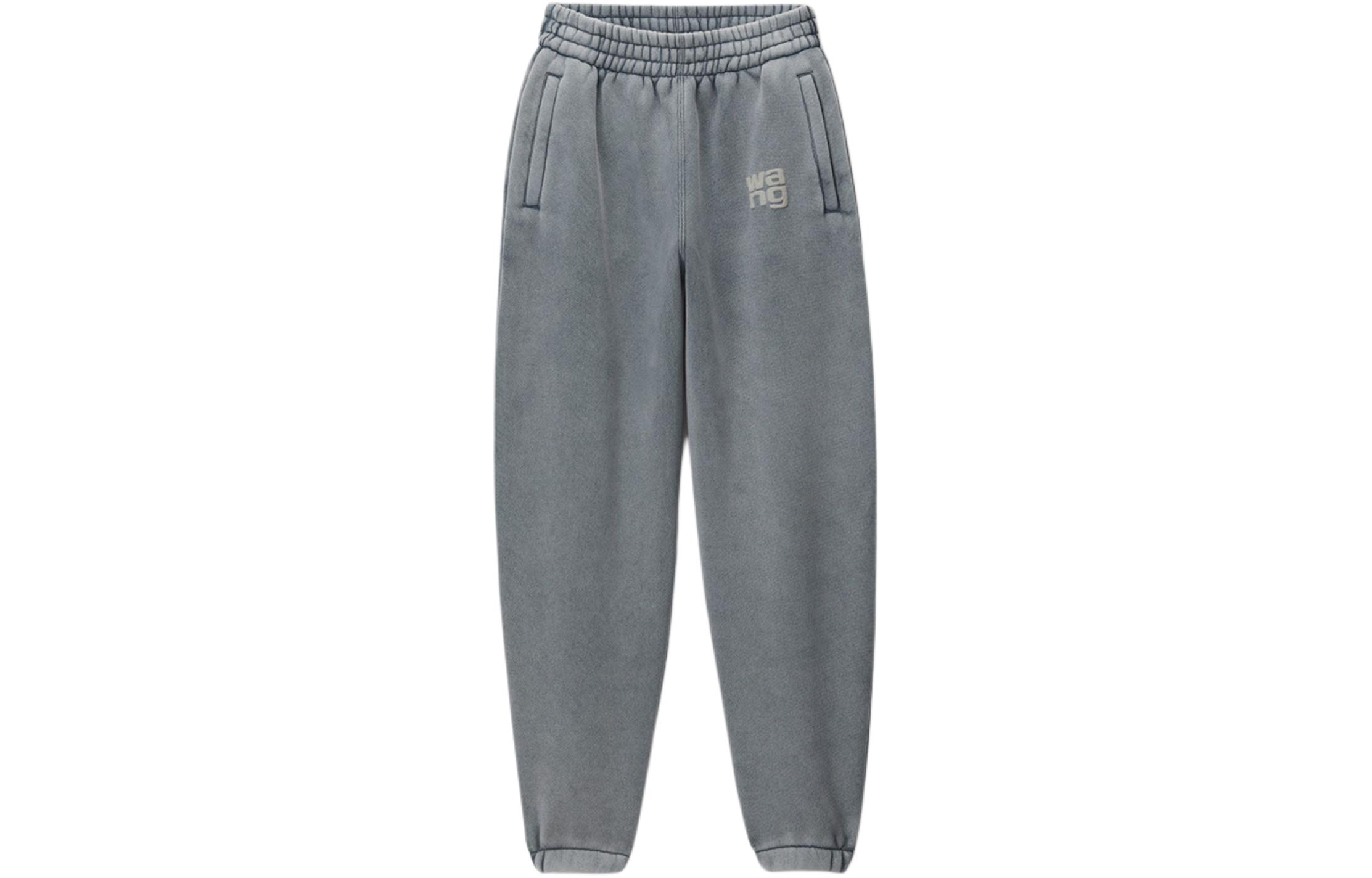 Спортивные штаны с вышитым логотипом Alexander Wang, Acid Wash Mist — фото 3