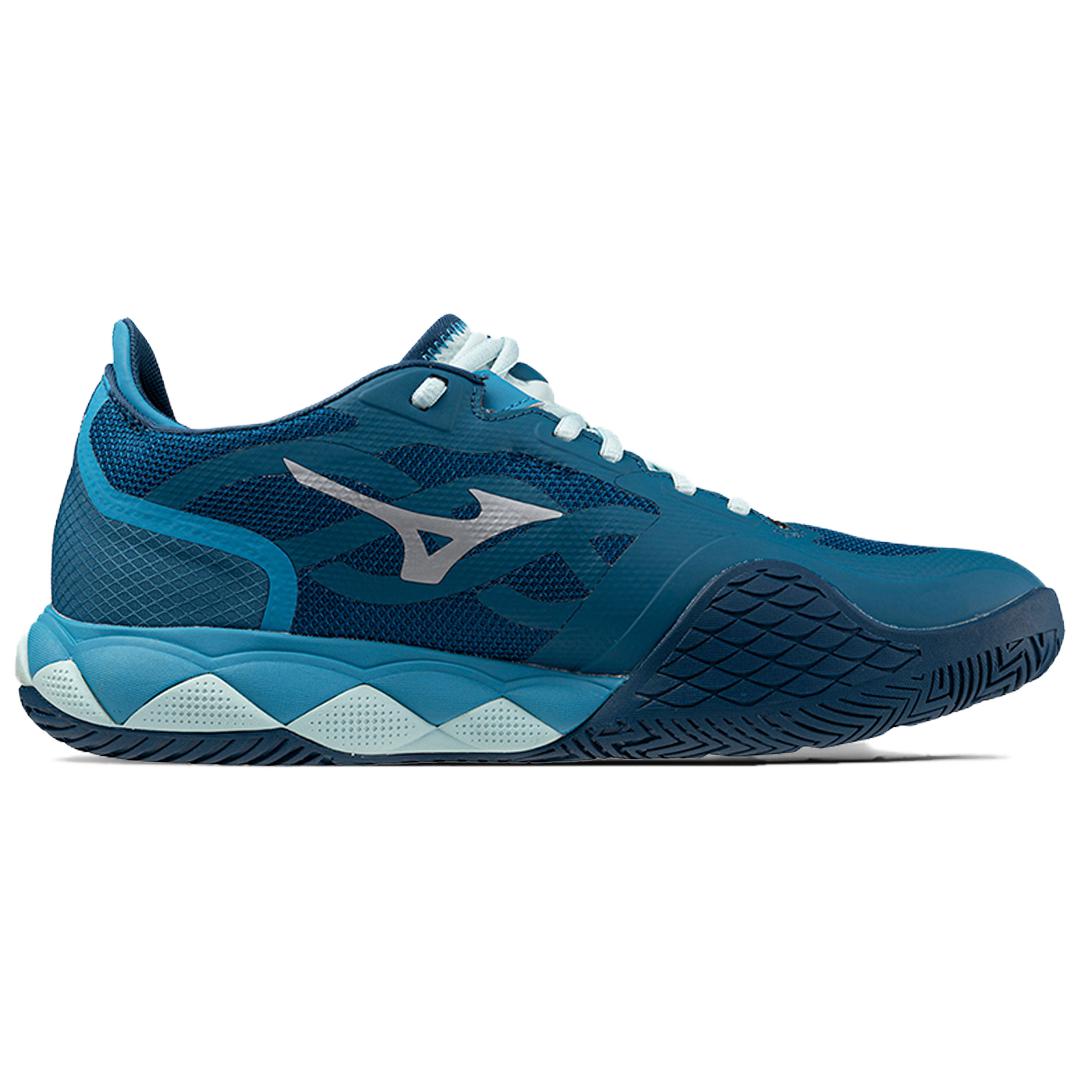 Mizuno Мужские и женские теннисные туфли Megalodon Shock Absorbers устойчивые к истиранию противоскользящие светло-голубые, цвет Light Blue — фото 2