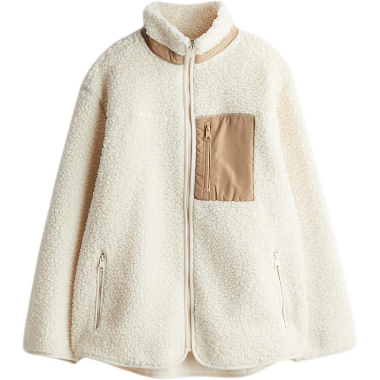 

H&M Бархатное пальто Cream для женщин, Cream