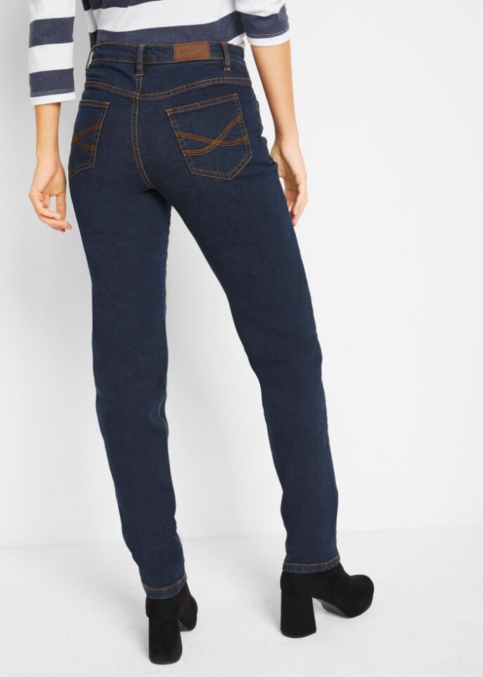 Джинсы-бестселлеры стрейч mom John Baner Jeanswear, синий — фото 4