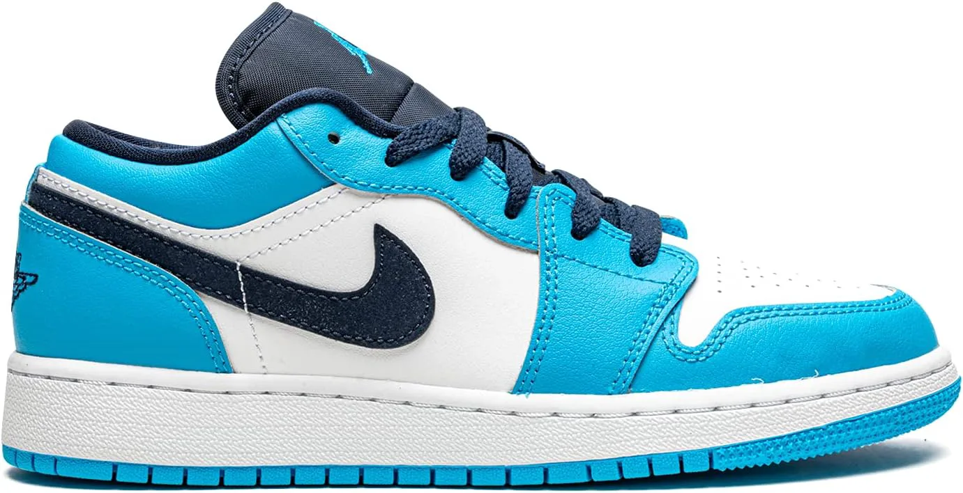 Детские кроссовки Nike Air Jordan 1 Low, сине-белый — фото 2