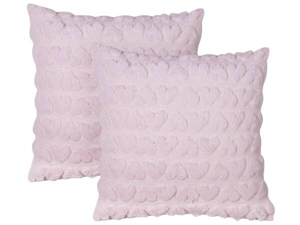 

Подушка Beliani 2 шт ASTRANTIA, 45x45x45 см, розовый
