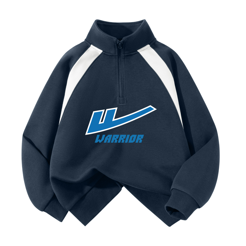 

Детский свитшот с полуоткрытым воротником Moderate WARRIOR, темно-синий/h белый edge english label