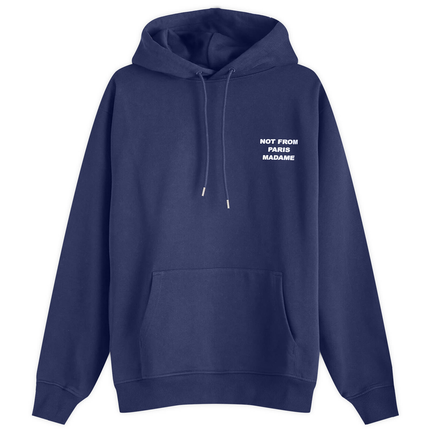 

Худи Drôle De Monsieur Not Form Paris Madame Slogan Hoodie, темно-синий