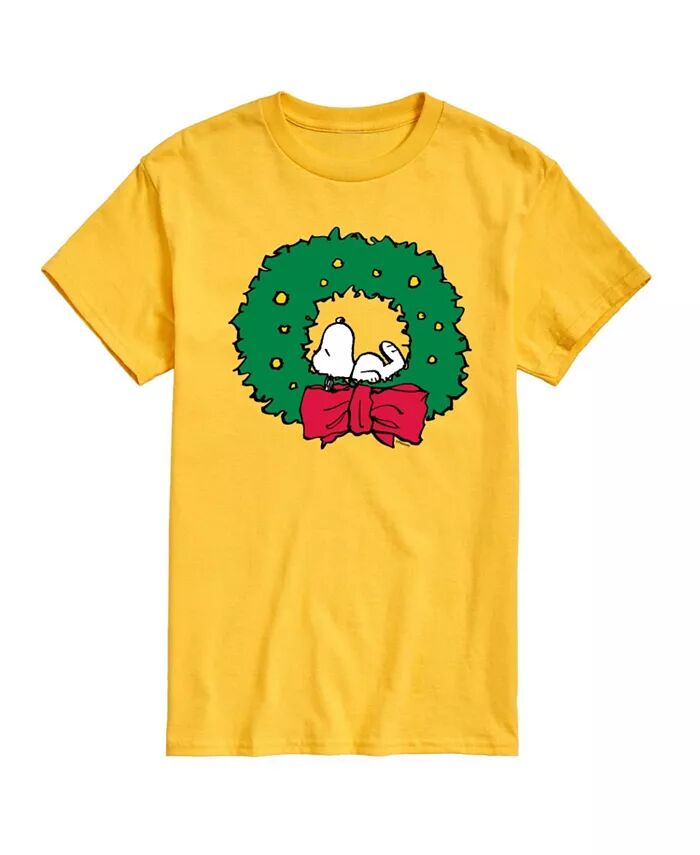 

Мужская футболка с коротким рукавом Peanuts Snoopy Wreath AIRWAVES, желтый