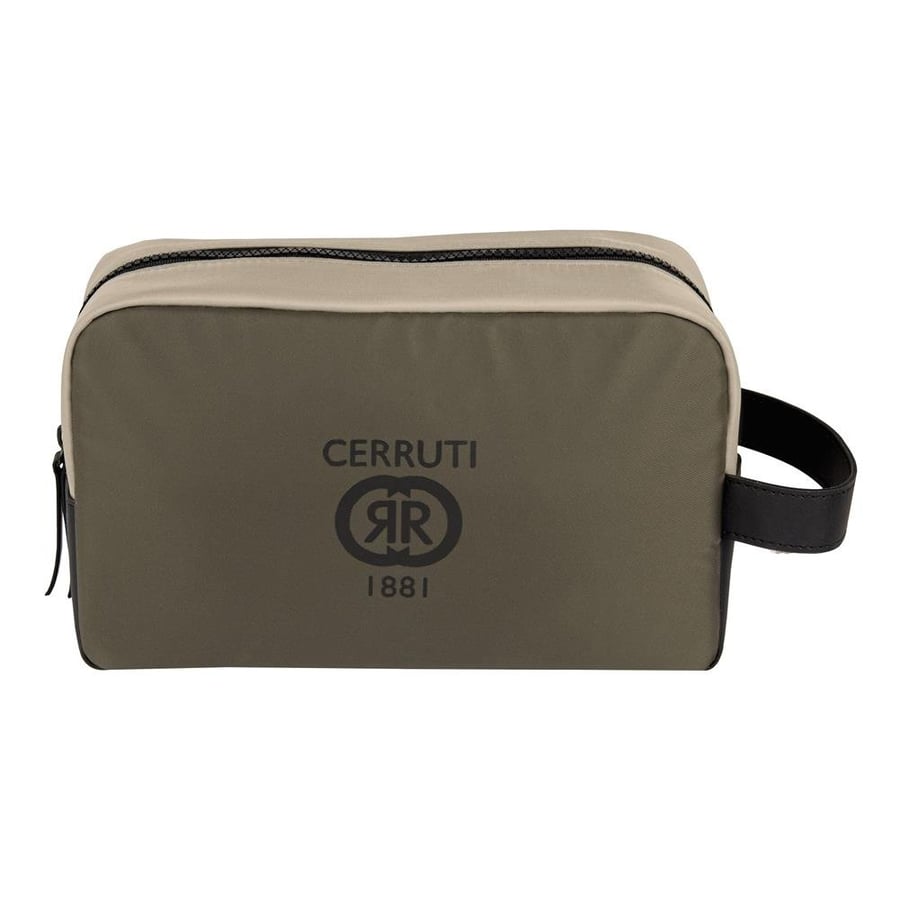 

Косметичка цвета кирпичного бежевого хаки черного цвета CERRUTI 1881