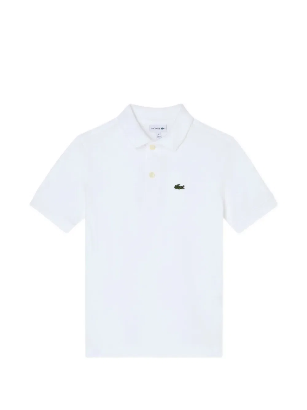 Футболка-поло с коротким рукавом и логотипом Lacoste Kids, белый