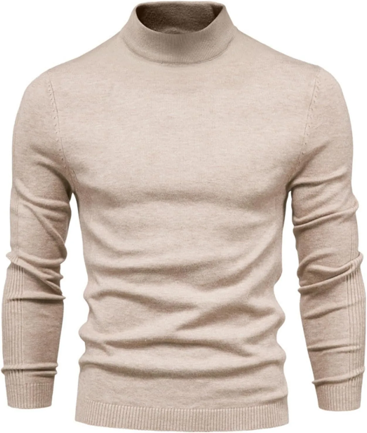 

Мужская футболка с длинным рукавом и воротником-стойкой RTRDE, M-2XL