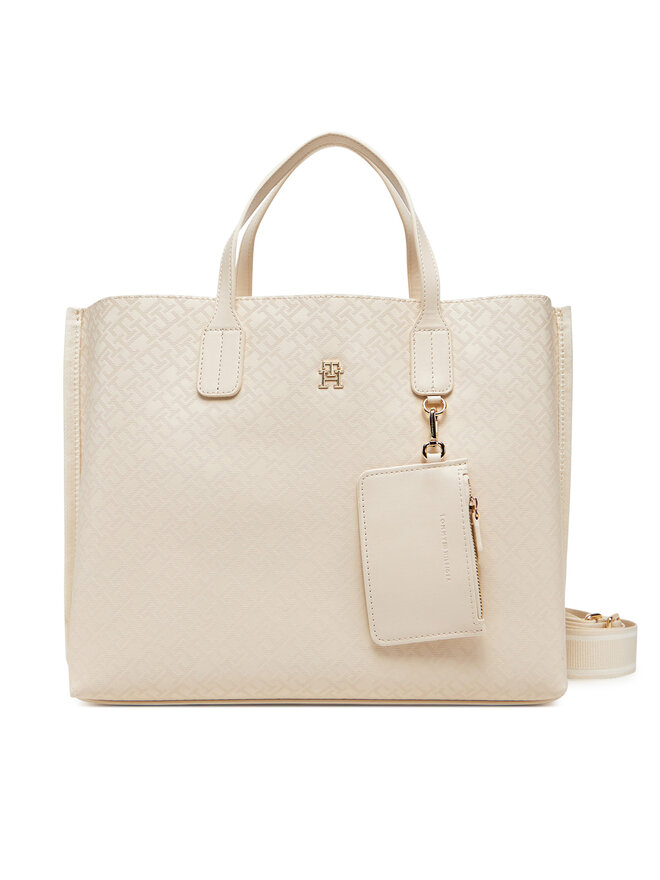 

Сумочка Th Distinct Satchel Mono AW0AW17174 Tommy Hilfiger, бежевый