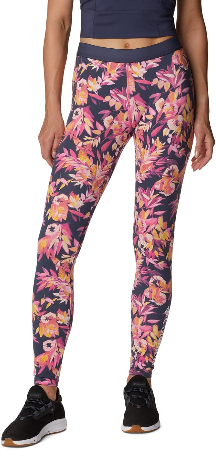 

Женские леггинсы Columbia Hike, Wild Geranium/Wisterian/White Logo