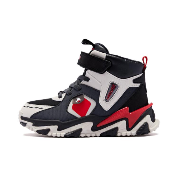 

Детские противоскользящие износостойкие ботинки до колена для дошкольников Crescent QIAODAN, черный