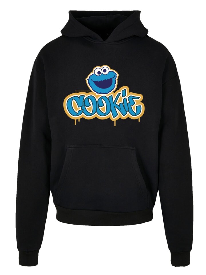 

Пуловер F4NT4STIC Heavy Sesamstraße Cookie Graffiti Logo, черный
