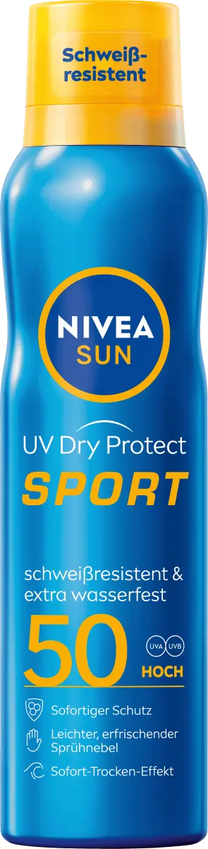 

Спрей от солнца Аэрозоль UV Dry Protect Sport SPF 50 2000мл NIVEA