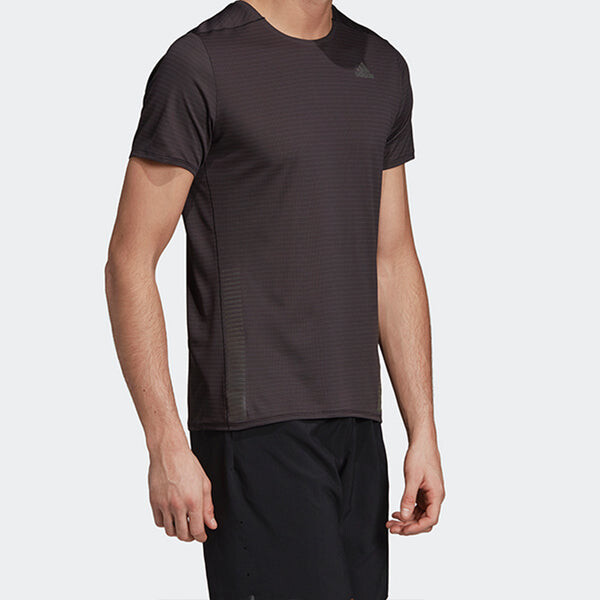 Футболка Men's adidas 25/7 TEE CHILL Running Sports Short Sleeve Black, черный — фото 4