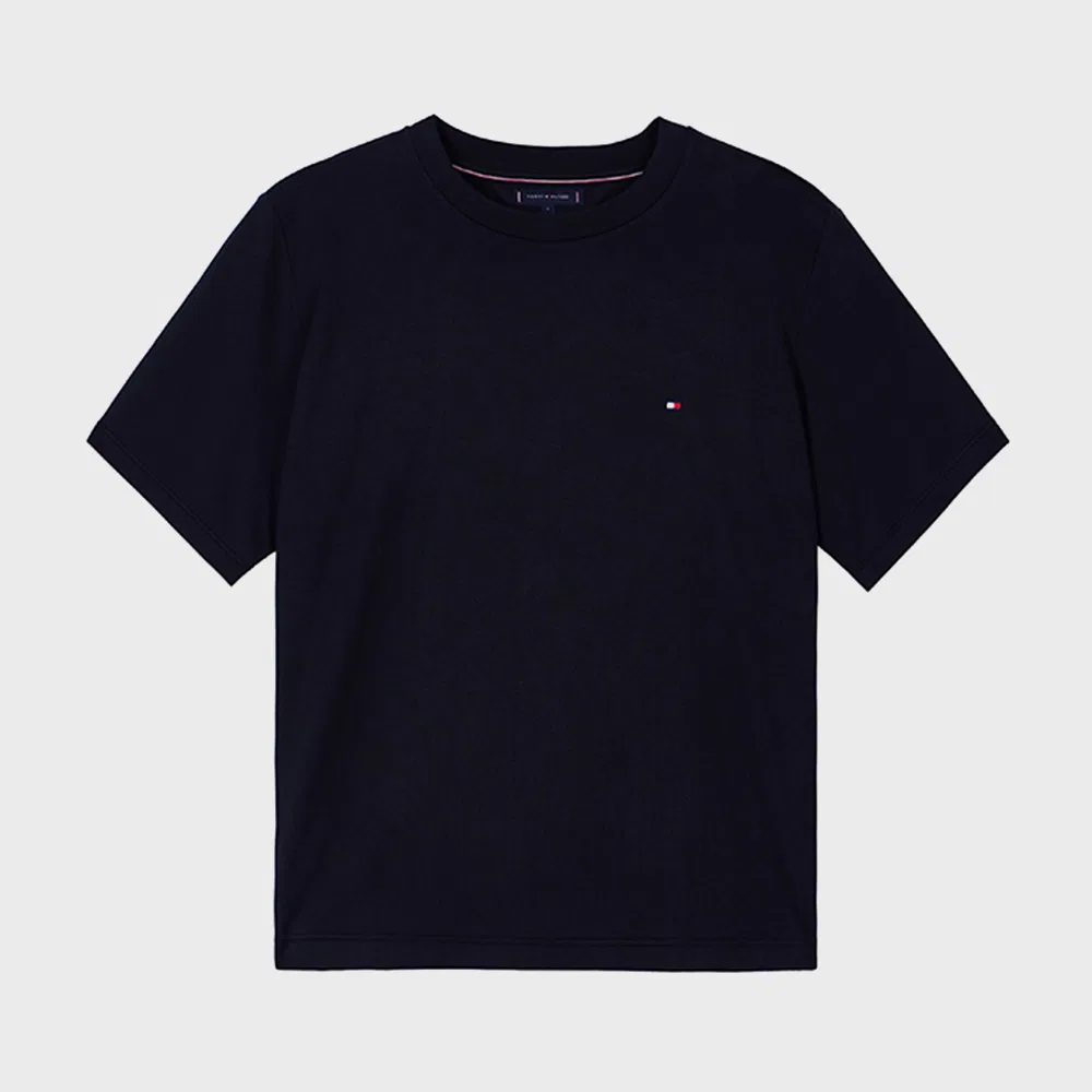 Мужская футболка Tommy Hilfiger Relaxed Fit Terry чёрная