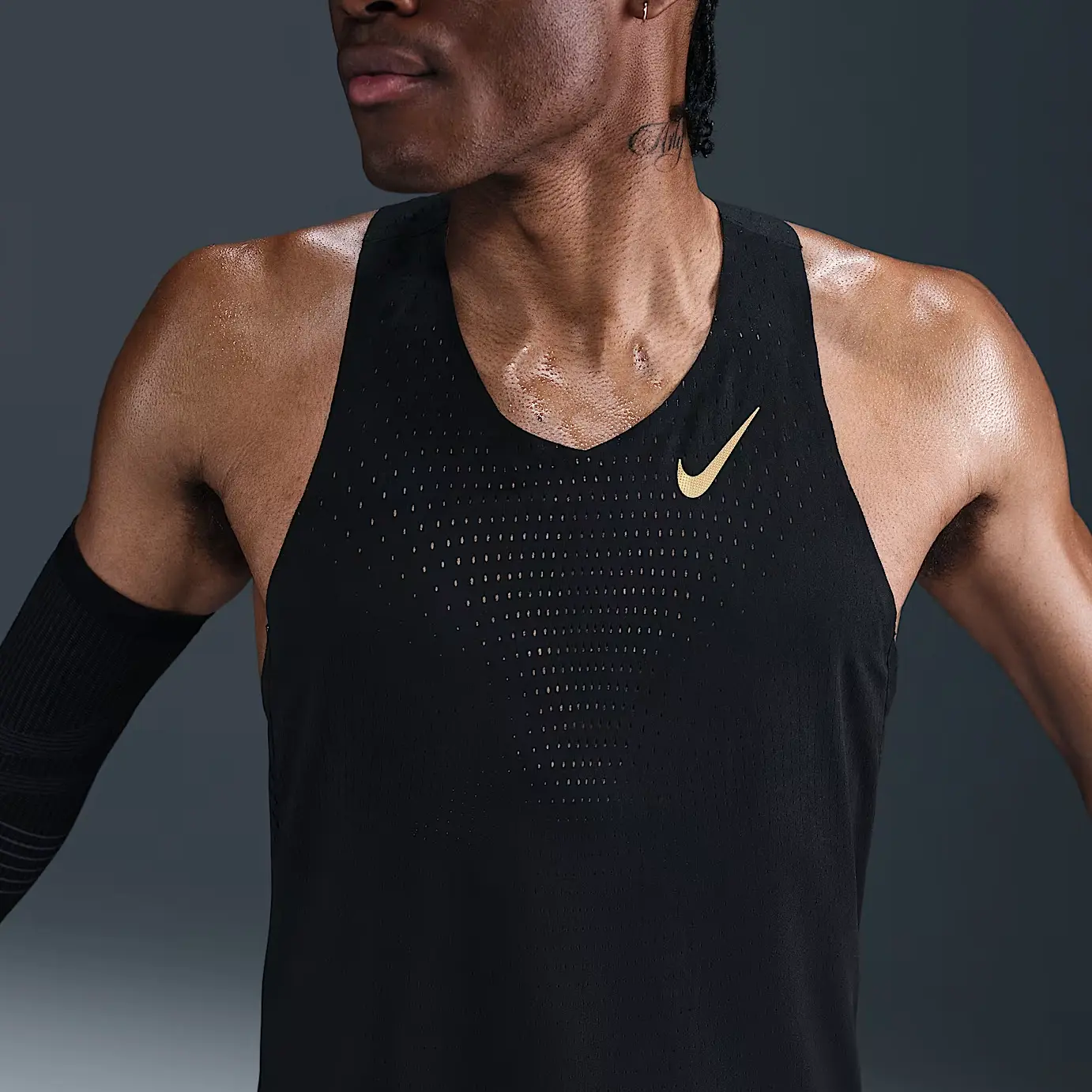 Мужская майка для бега AeroSwift X Jakob Dri FIT Adv Nike, черный — фото 4