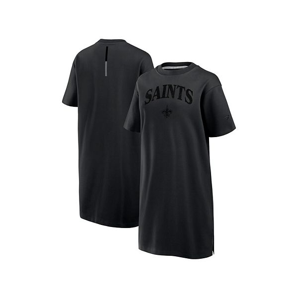 

Женское черное платье New Orleans Saints Elements Go Tri-Blend Fanatics