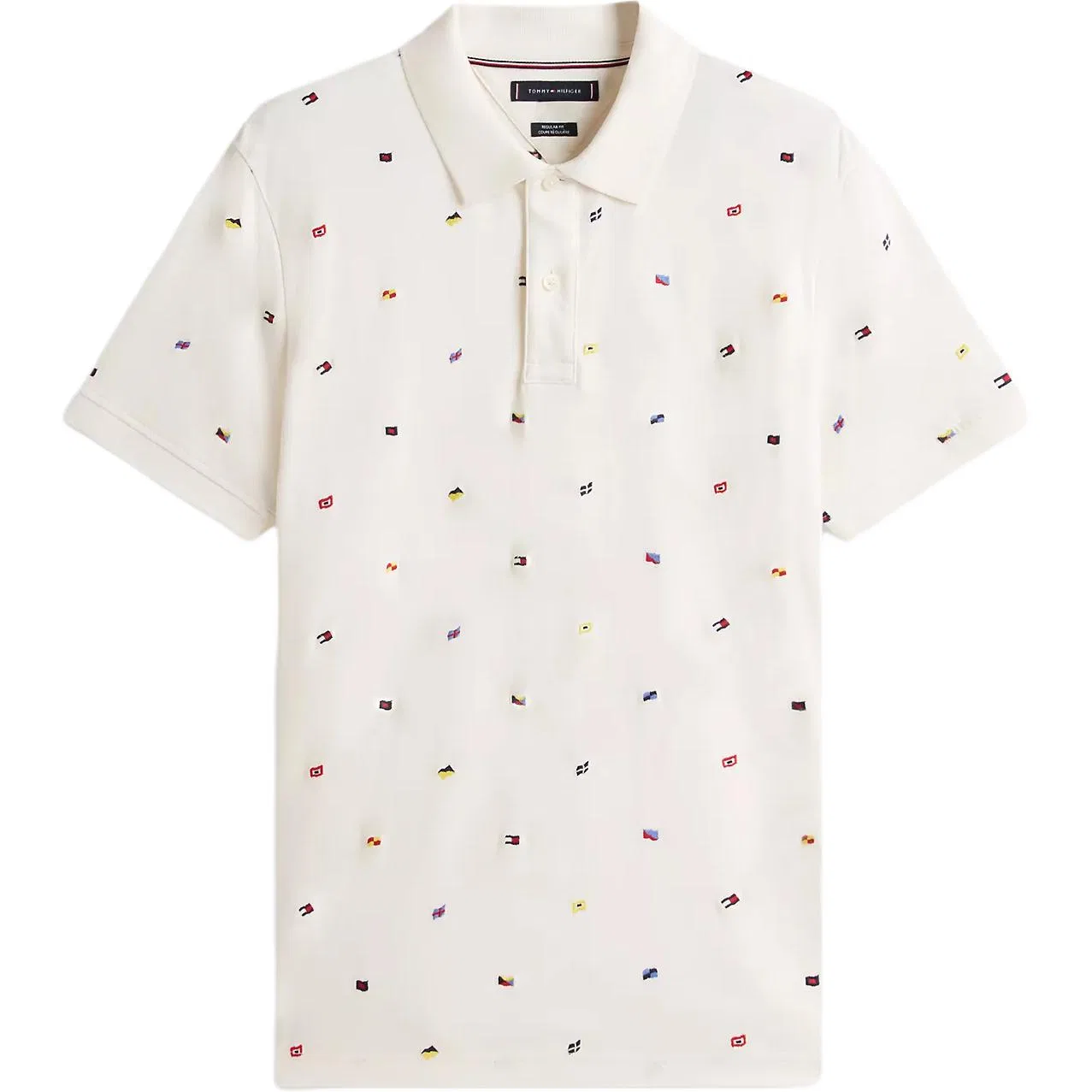 Поло мужское Tommy Hilfiger, Ivory