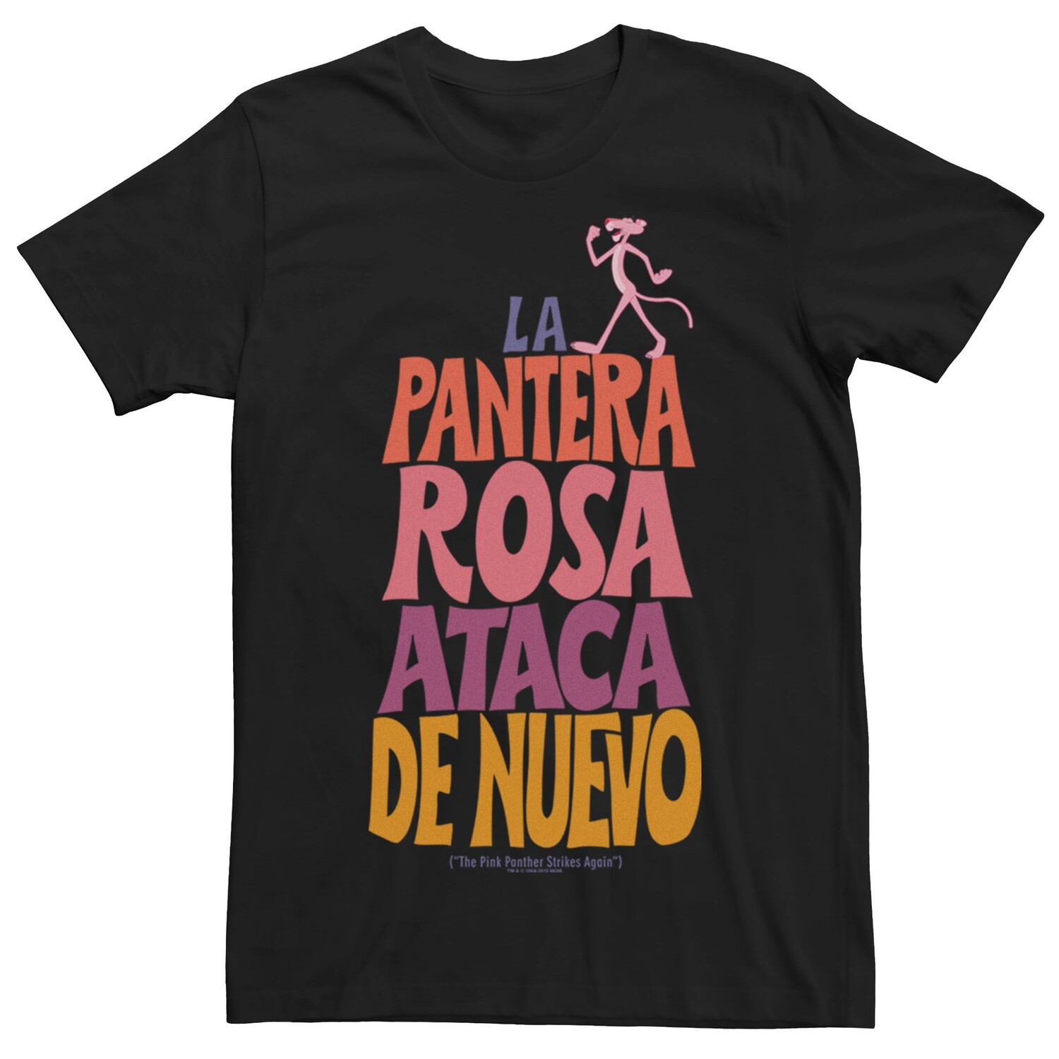 

Мужская футболка Pink Panther La Pantera Rosa Licensed Character
