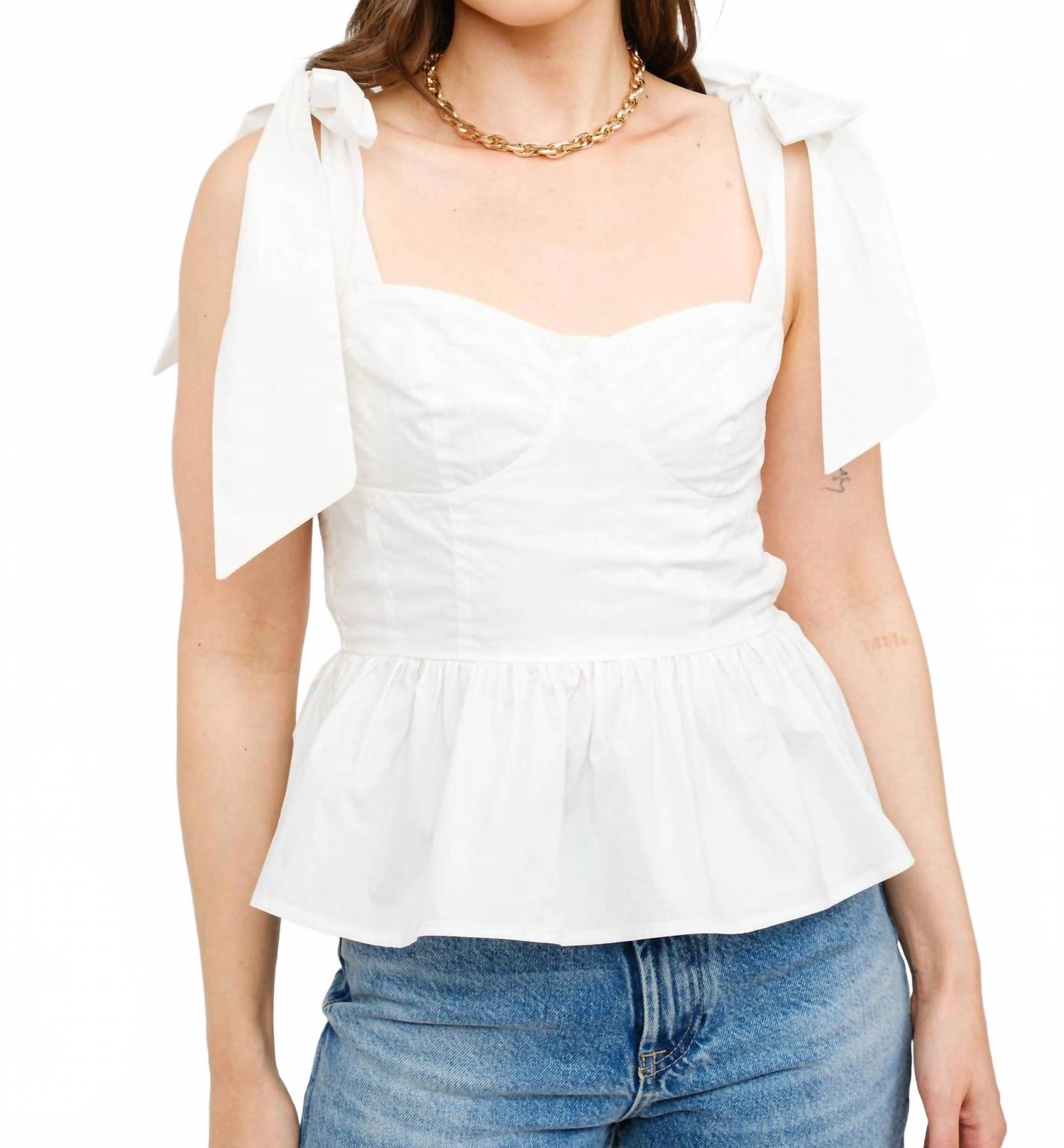 

Топ Audrey в цвете айвори Sofie the Label, белый