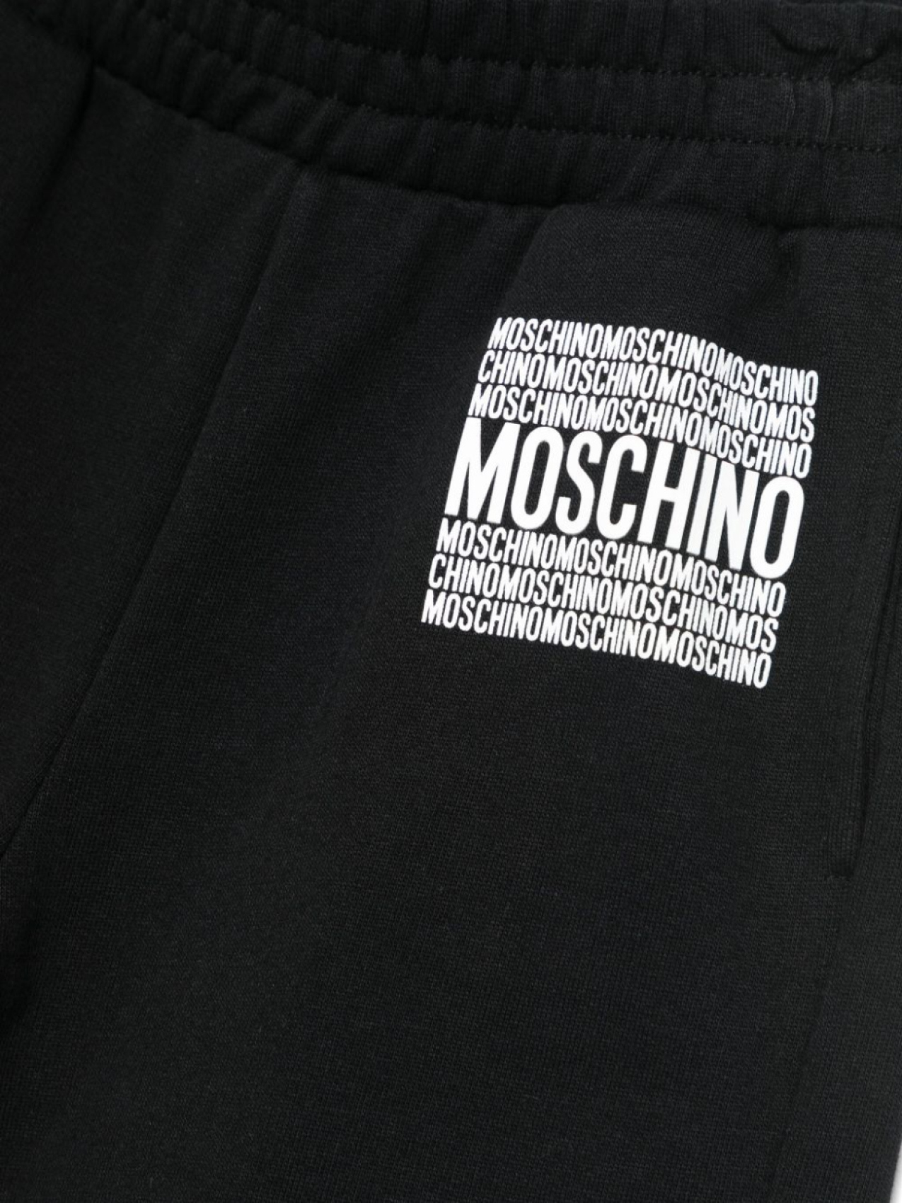 Moschino Kids шорты с логотипом, черный — фото 3