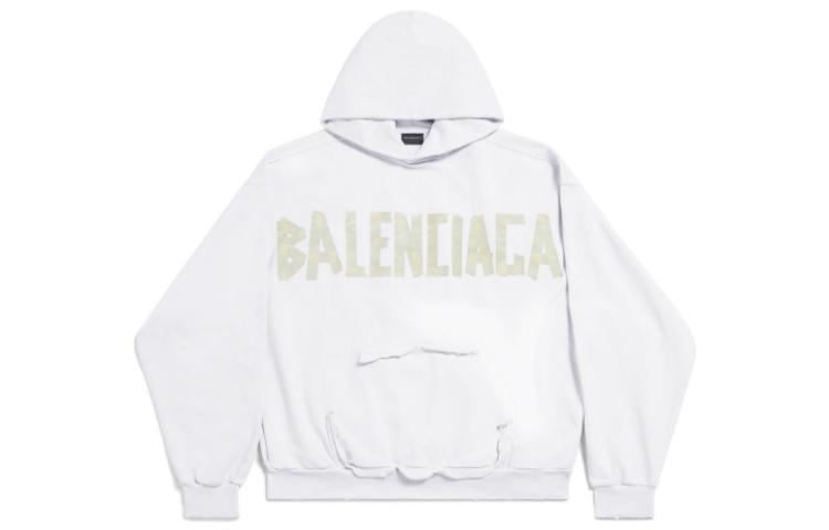 

Толстовка с капюшоном Tape Type 2010-х годов б/у Balenciaga, синий