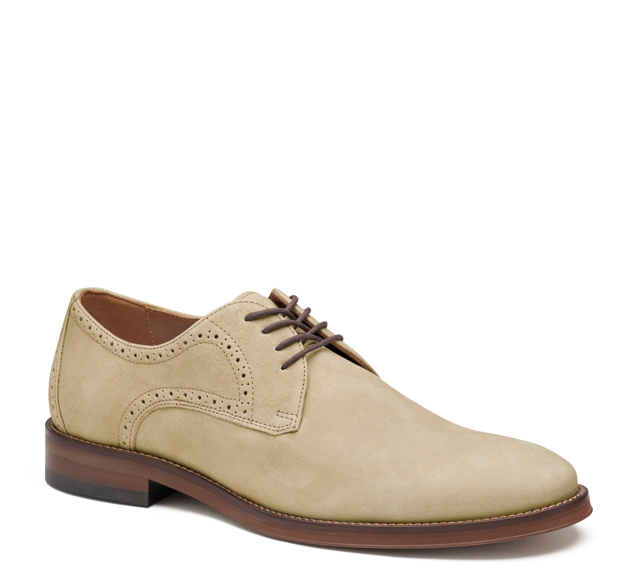 

Johnston & Murphy Мужские туфли Sutton с круглым носком, Taupe Nubuck