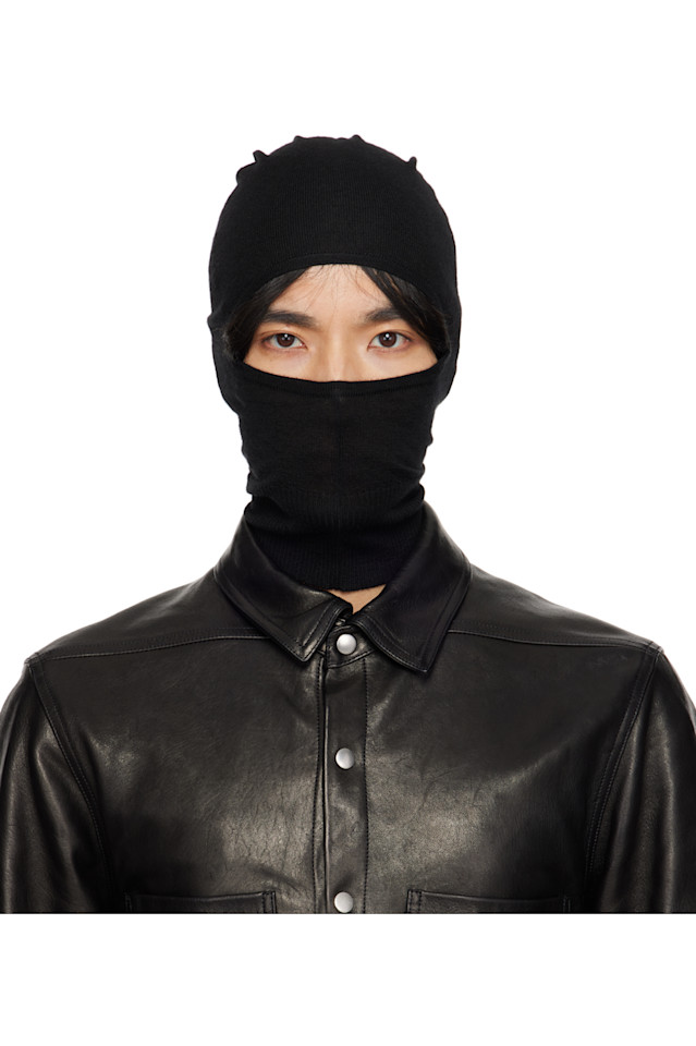 

Балаклава в виде черепа конкордианцев Rick Owens, черный