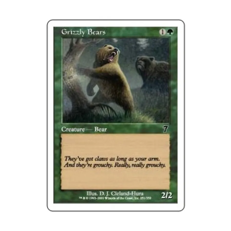 

CCG Медведи гризли (К), MTG - 7th Edition
