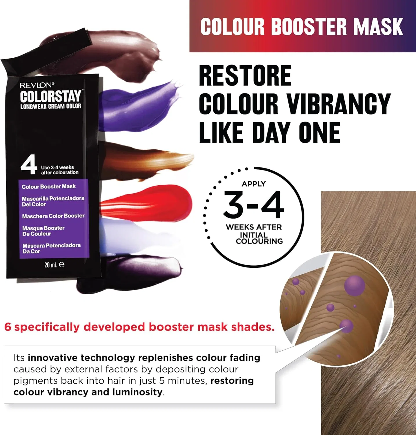 Стойкая крем-краска для волос Revlon ColorStay Longwear, 3 темно-коричневый, 165 мл Revlon, 3 Dark Brown — фото 3