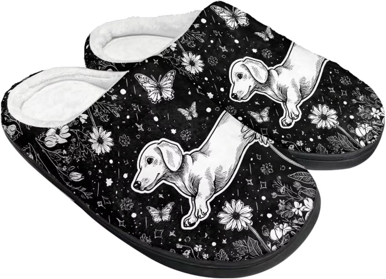 

Зимние пушистые тапочки для женщин и мужчин, мягкие и удобные тапочки, противоскользящие домашние тапочки для ходьбы Wanzuoeng, черный/серый