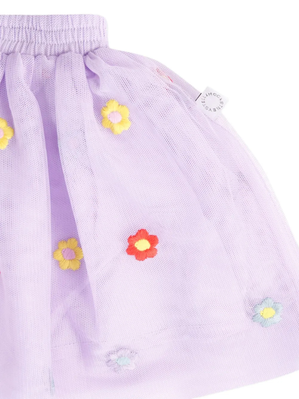 Юбка из вышитого тюля Stella McCartney Kids, фиолетовый — фото 3