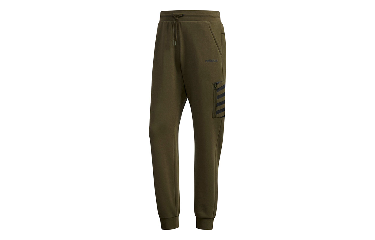 Спортивные штаны мужские армейский зелёный Adidas Neo — фото 2