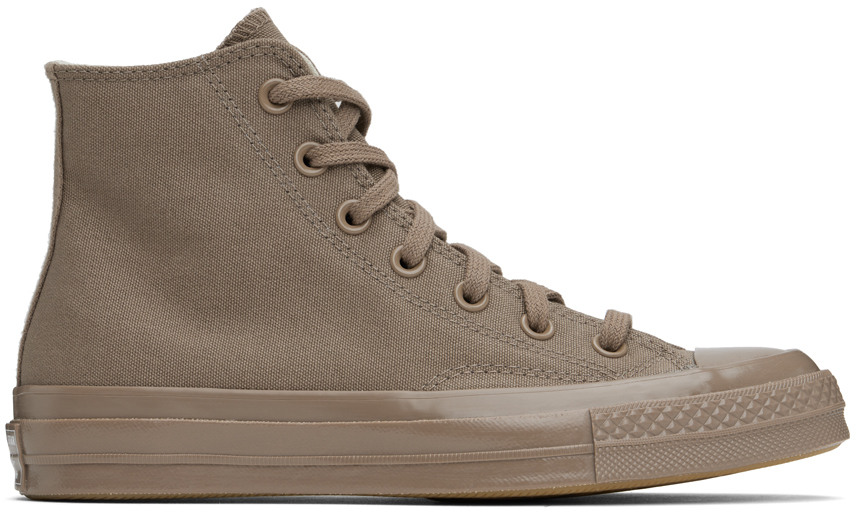 

Кроссовки Chuck 70 Monochrome серо-коричневого цвета Converse, Mud mask/Light gold/Mud mask