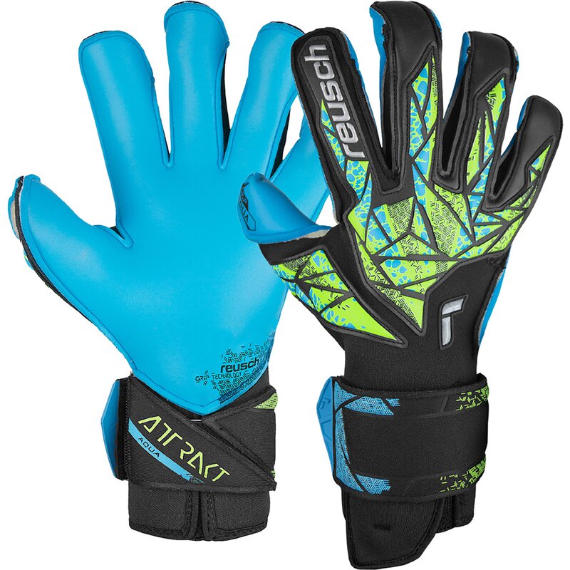 

Вратарские перчатки attrakt aqua evolution Reusch, мультиколор