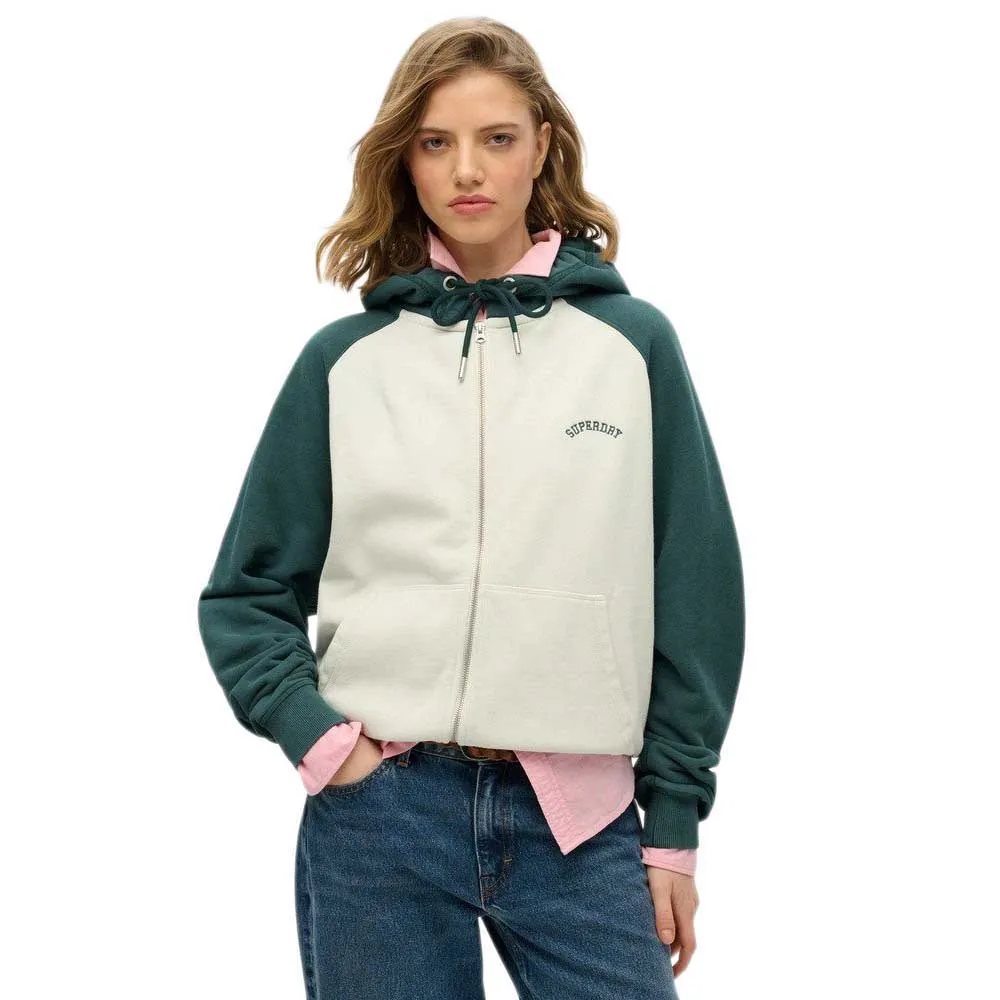 

Толстовка Superdry Essential Logo Osz Raglan, зеленый