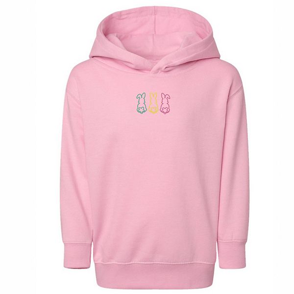 

Толстовка с вышитым контуром пасхального кролика для малышей The Juniper Shop, Pink