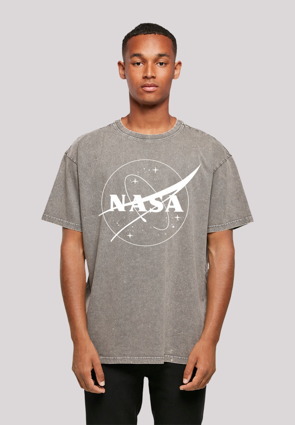 

Футболка с принтом NASA CLASSIC INSIGNIA LOGO F4NT4STIC, темно-серый
