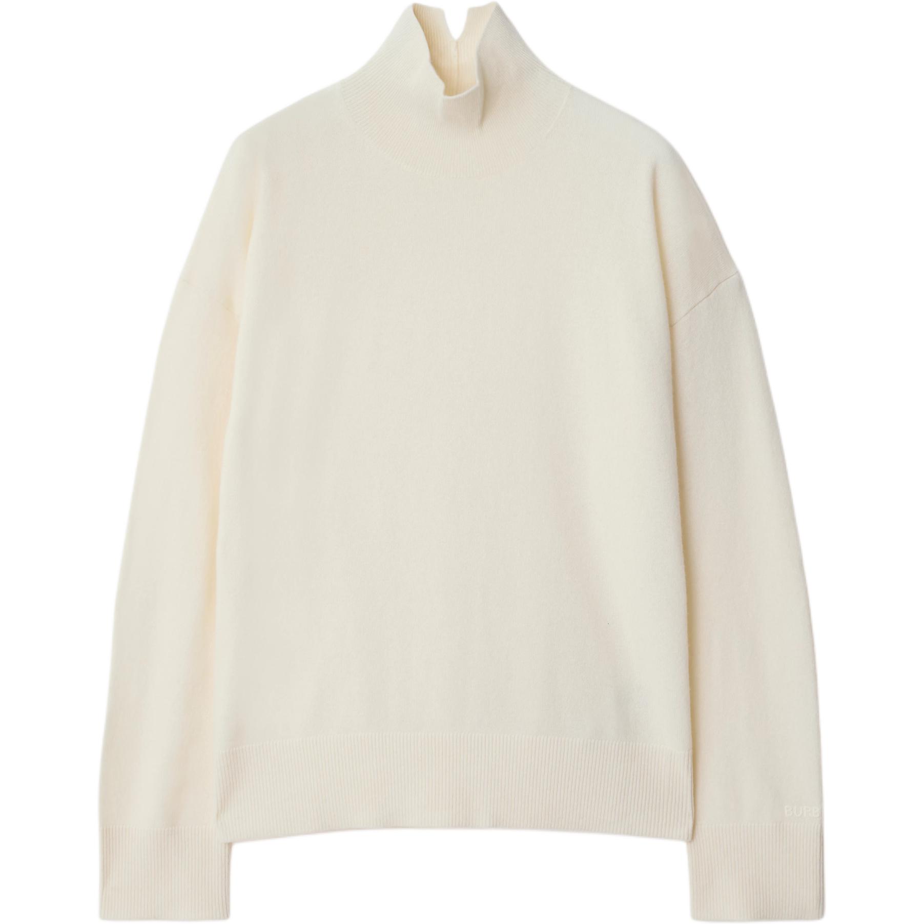 Свитер Burberry Women's Vanilla, кашемировый, стиль хай-стрит