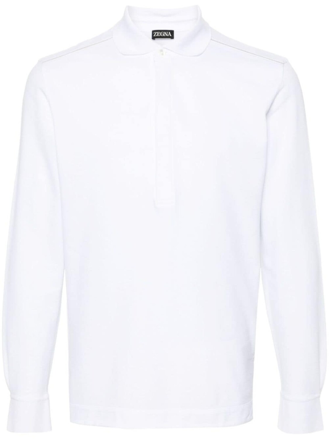 

Zegna рубашка поло с длинными рукавами, белый