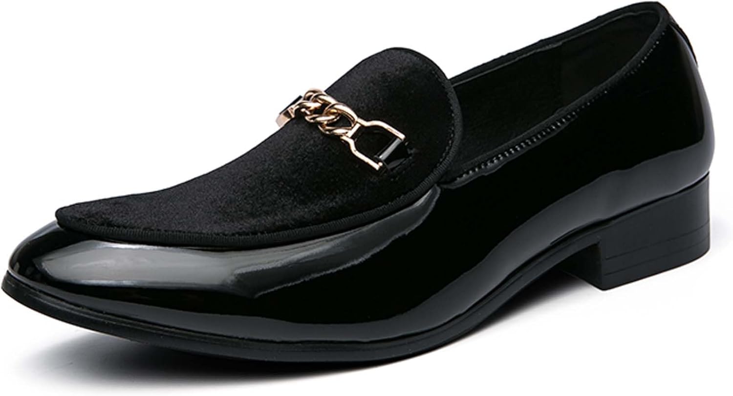 

Мужские туфли-лоферы с цепочкой, рабочая обувь без шнуровки, классические деловые нескользящие лоферы, подходящие для лекций, офисные туфли, легкие, дышащие оксфорды, удобные и износостойкие плоские прогулочные туфли Ksyvucrd, черный