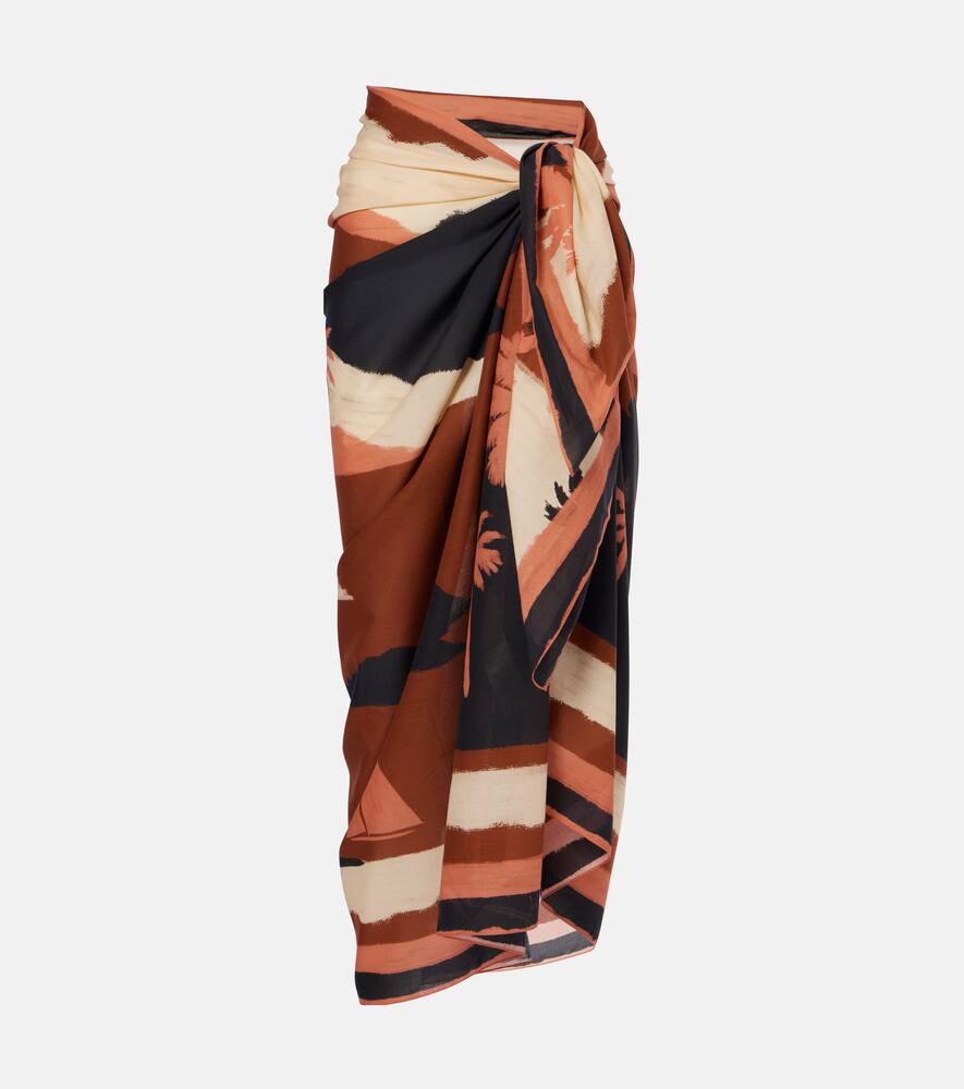 

Печатная хлопковая пляжная накидка Johanna Ortiz, Wood