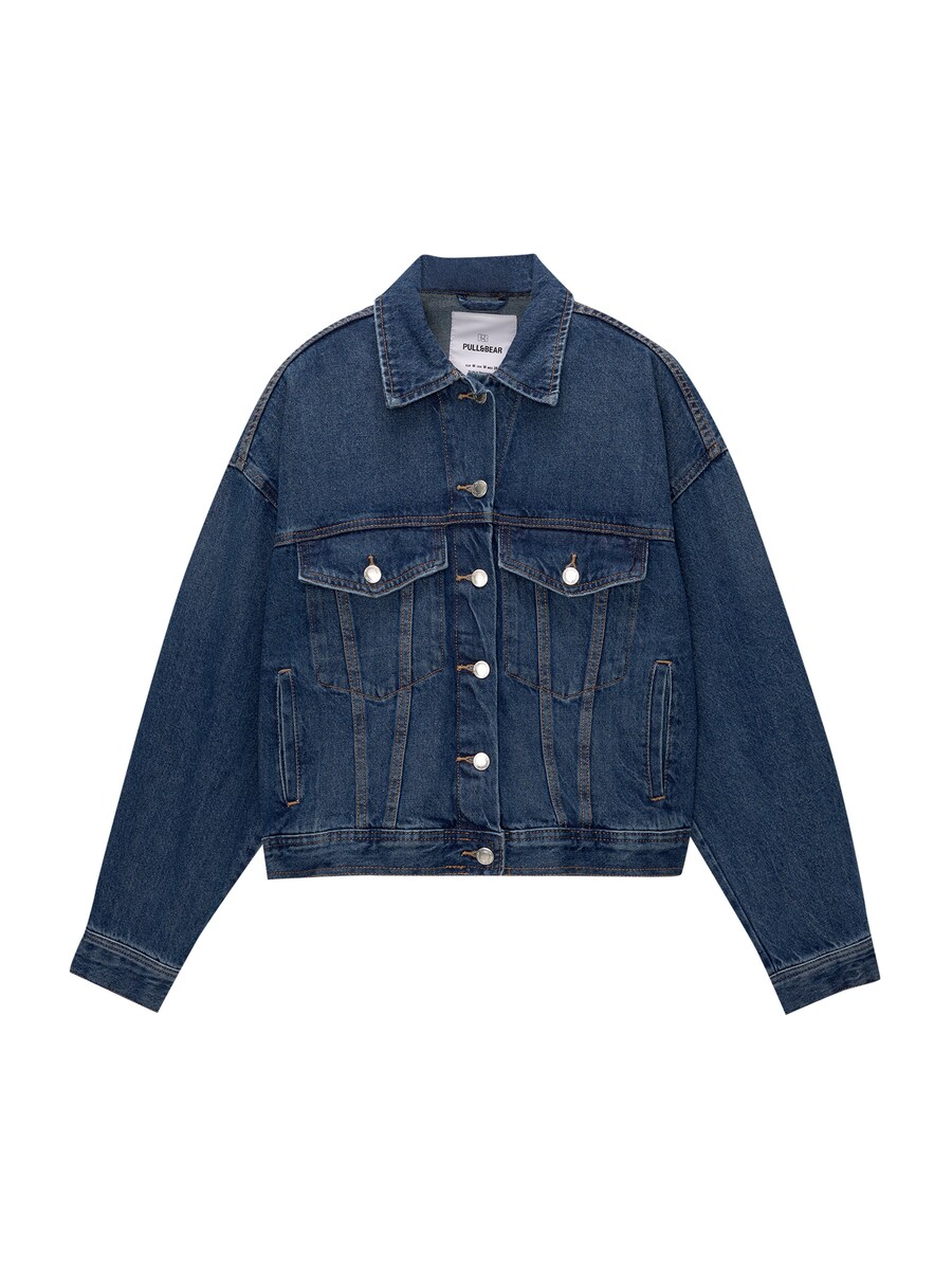 

Джинсовая куртка Pull&Bear Between-Season Jacket, темно-синий