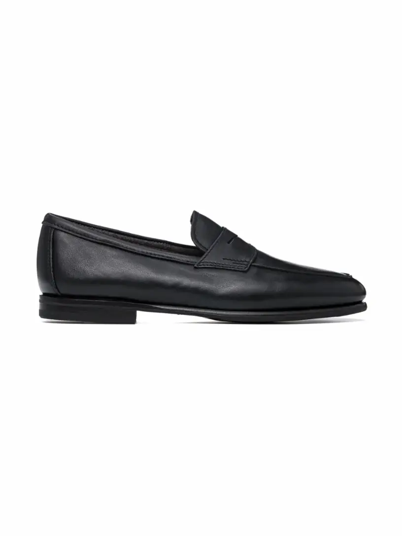 

Кожаные пенни лоферы Santoni, черный