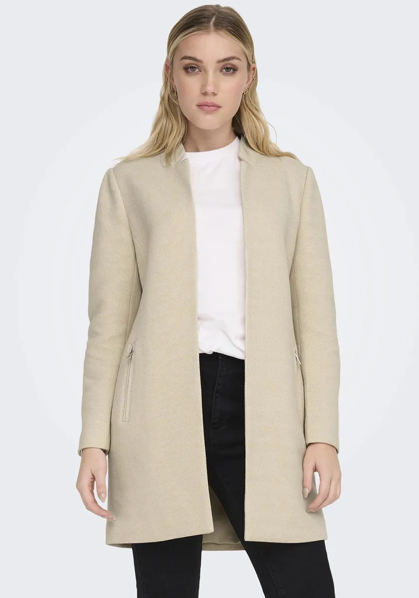 

Only длинный пиджак "ONLSOHO-LINEA L/S ZIP COATIGAN CC PNT", кремовый