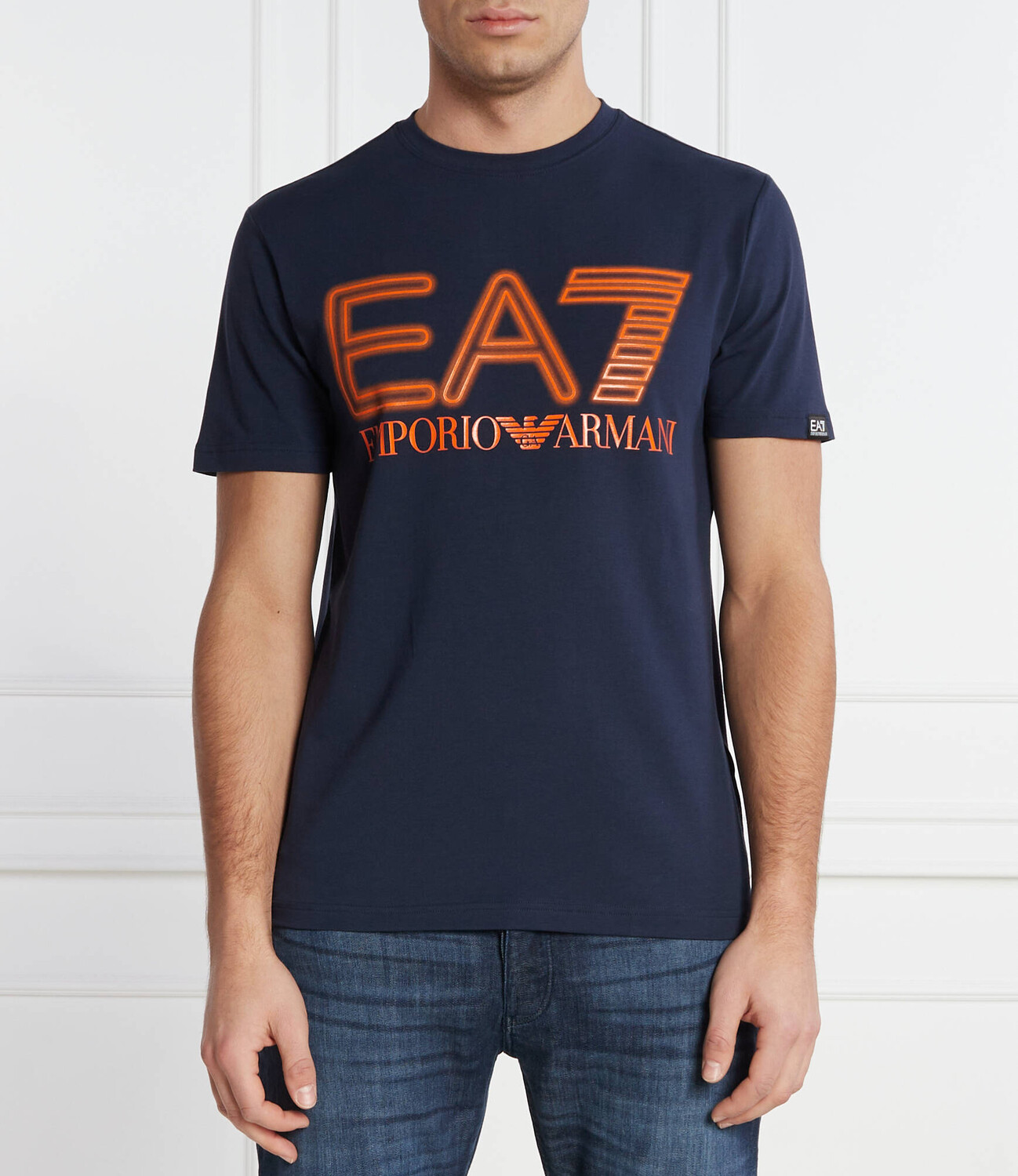 

Футболка EA7 Regular Fit, темно-синий
