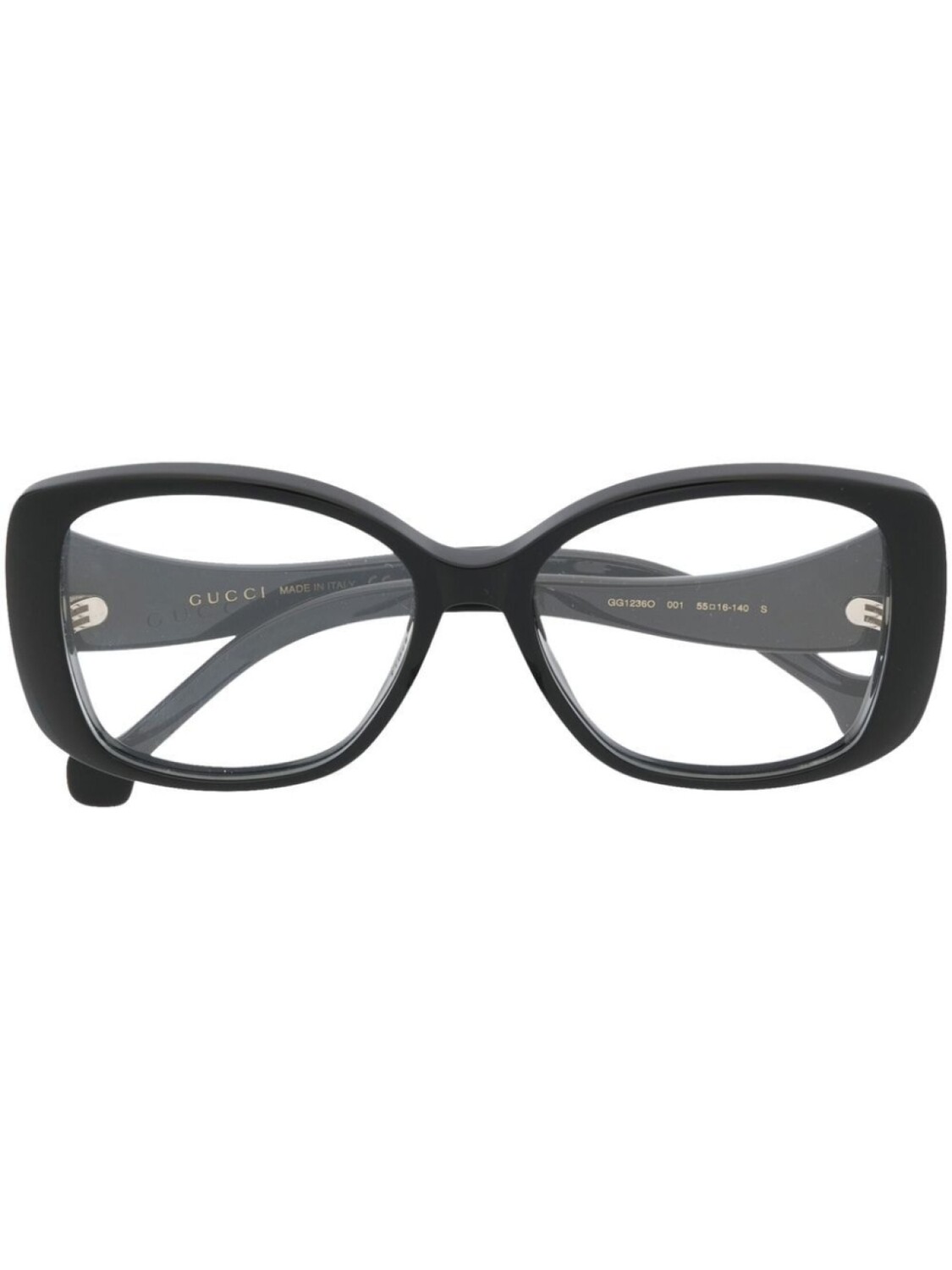 

Gucci Eyewear очки в массивной квадратной оправе, черный