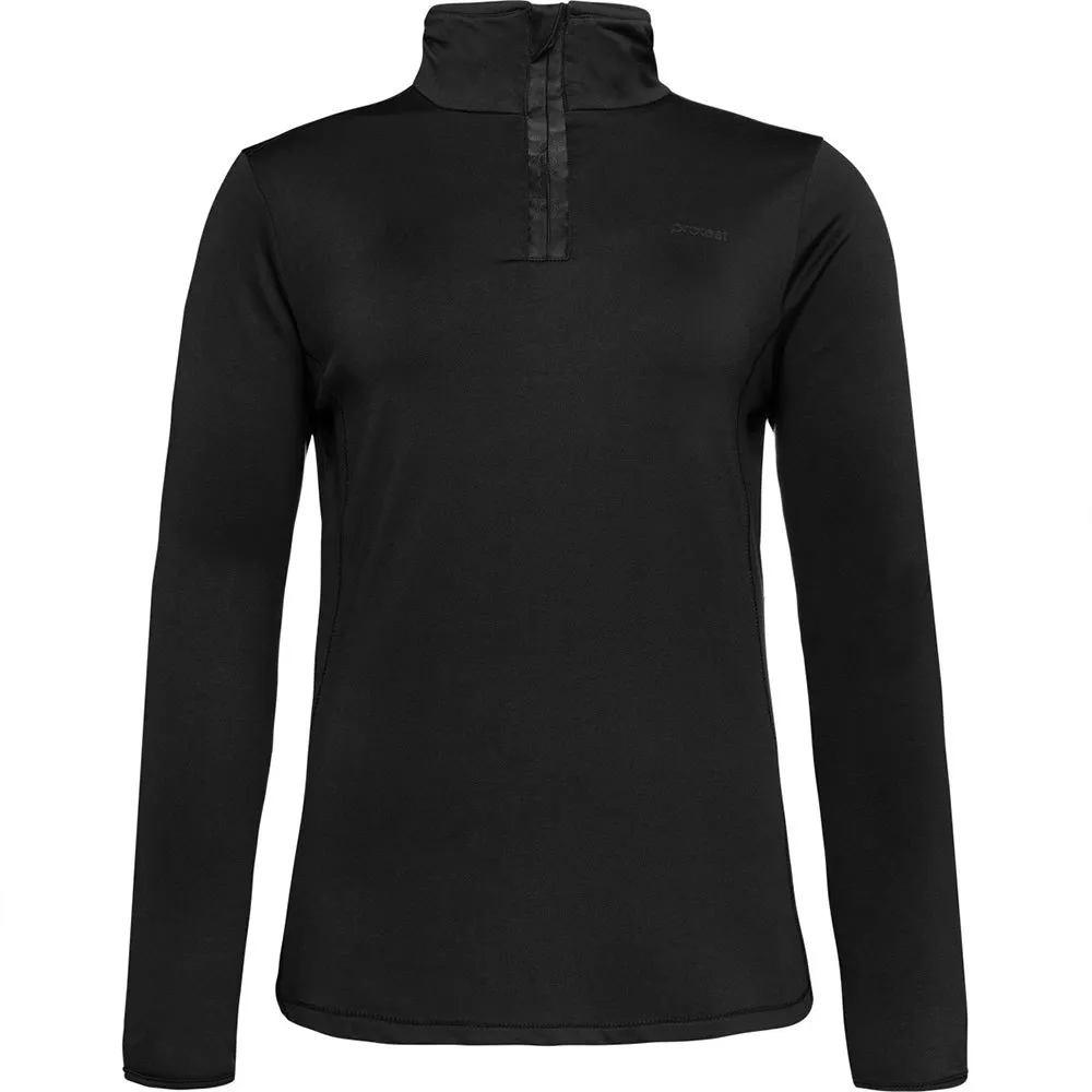

Лонгслив Protest Refabriz half zip, черный