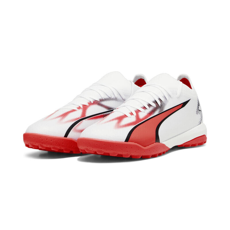 

Футбольные бутсы ULTRA MATCH TT мужские PUMA Белый Черный Огненная Орхидея Красный