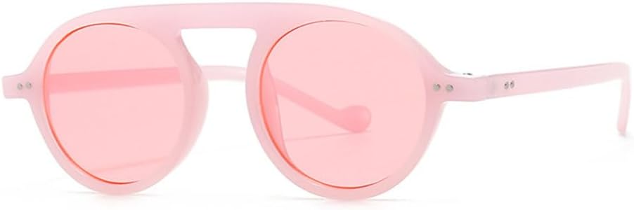

MUTYNE Модные круглые солнцезащитные очки конфетных цветов для женщин в стиле ретро, ​​солнцезащитные очки с защитой от УФ-излучения для мужчин, розовые и желтые солнцезащитные очки, C5